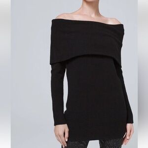 WHBM Foldover Off-the-Shoulder Sweater